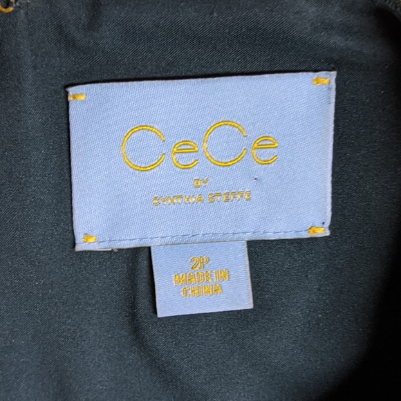 Cece by Cynthia Steffe Flared Sleeve Ruffle Hem 2P - Picture 3 of 8